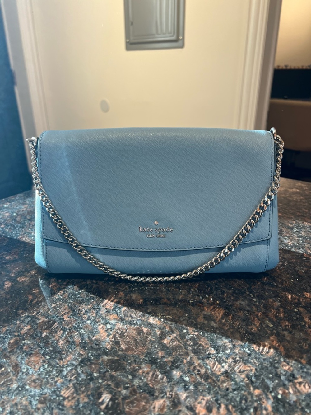 Kate Spade light blue crossbody